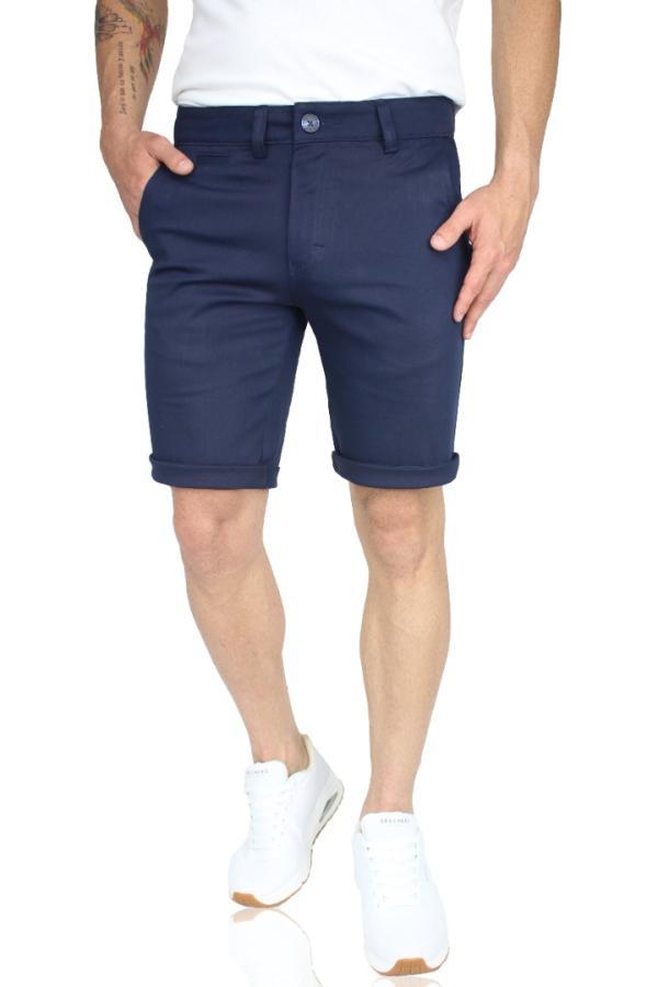Bermuda Azul Marino De Vestir Slim Fit De Algodón Para Caballero